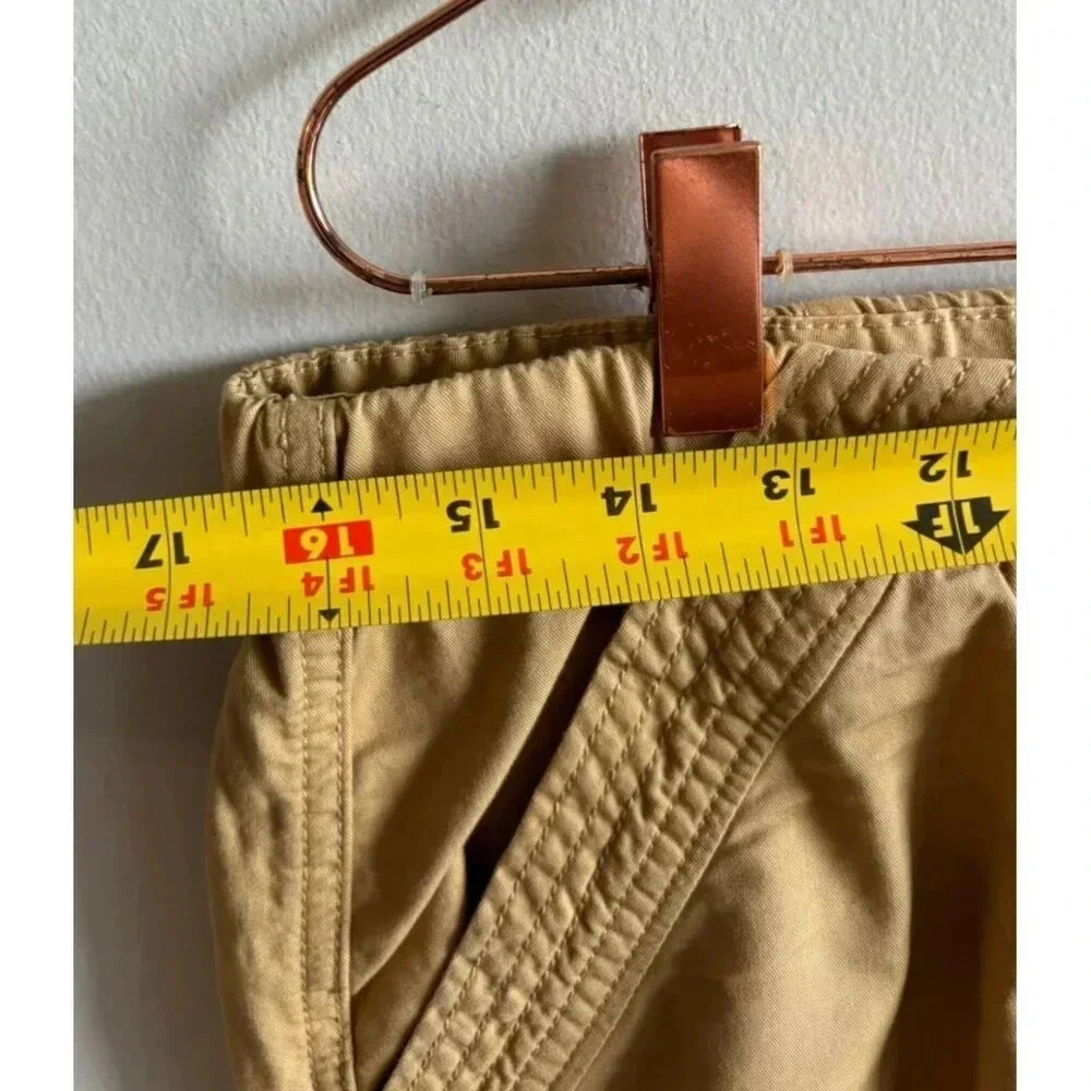 Avec Les Filles Womens Anthropologie Drawstring Cargo Baggy Pants Khaki Tan Sz L - Picture 10 of 15